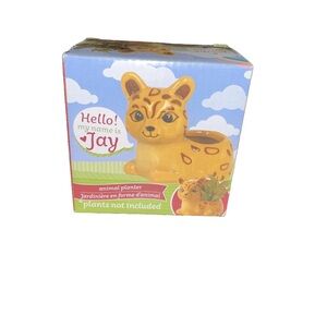 Ceramic Cheetah Planter